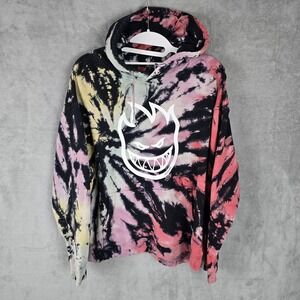 Vintage Spitfire Wheels Hoodie Mens S Black Flameboy Sweatshirt Skateboard Y2K